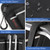FINPAC Wheelchair Side Storage Bag with Cup Holder and Reflective Strips