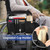 FINPAC Wheelchair Side Storage Bag with Cup Holder and Reflective Strips