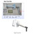 Techomey Gas Flue Kit for Propane Fridge, Gas Fridge Flue Vent Kits, Campervan Accessories, Campervan Refrigerator Accessories or Replacement