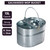 Best House 15 Litres Heavy Duty Industrial Galvanized Steel Metal Mop Bucket + 2 Pcs Cotton 18 Ply Plastic Push Socket Mop Head - 380g, For Home Office & Commercial Use Mop Heads