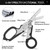 Emergency Response Shears, Stainless Steel Foldable Scissors Pliers, Outdoor Camping Rescue Scissors Tools