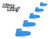 Blue Reef Blue Anti Verruca 100% Latex Aqua Swimming Swim Pool Socks Sox Tight Fitting Girls Boys Ladies & Men Zig Zag Sole (Large 5.5-8 Adults)