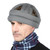 Elderly Safety Helmet - Anti Shock, Anti-Fall Cap, Soft Breathable Sponge Hat, Adjustable Elder Head Protection Cap with Chin Strap (Grey)