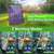 Biling Pond Aerator Solar Powered,2.5W Solar Pond Air Pump for Outdoor Fish Ponds, 3 Modes Hydroponics Air Pump, Solar Pond Oxygenator for Pond Stock Tank Aquarium 2 Air Stone for Pond