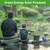 Biling Pond Aerator Solar Powered,2.5W Solar Pond Air Pump for Outdoor Fish Ponds, 3 Modes Hydroponics Air Pump, Solar Pond Oxygenator for Pond Stock Tank Aquarium 2 Air Stone for Pond