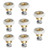 LT Easiyl 8pcs Shower Door Nylon Bearing Rollers Bathroom Glass Door Replacement with Screws Sliding Pulleys Suitable for Massage Rooms and Bathrooms 20mm