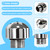 Shower Enema Douche Nozzle Shower Attachments Kits with 3 Aluminum Shower Heads+ Velvet Carry Bag Shower Douche Cleaning System 7 Holes Bath Accessories for Colonic Cleaner for Men and Women