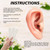 Dwzain 200 Stickers Ear Seeds 24k Gold, Acupuncture Ear Seeds,ACU Seeds,Disposable Ear Health Care Sticker,Helps Stress,Migraines Anxiety, Insomnia,Depression and Menopause Symptoms