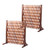 MYOYAY 2PCS Expandable Garden Fence Wooden Pet Gate 27.5 x 59 inch Retractable Expanding Fences Barrier Section Partition for Home Indoor Outdoor