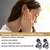 Tinnitus Relief Earrings,Tinnitus Relief Device,Tinnitus Ear Cuff Set,Tinnitus Relief for Ringing Ears,Tinnitus Massage Earrings,Tinnitus Relief Device to Help Stop Ear Ringing 2pcs