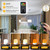 Joyes 2-Pack E14 Rechargeable LED Bulbs, USB-C, 12-Color RGB, Dimmable, Portable, Magnetic Mount, Timer&Remote – 7W Battery Powered Light Ideal for Indoor & Outdoor Non Hardwired