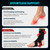 Welnove AFO Drop Foot Brace – Adjustable Soft Support with Forefoot Plate for Foot Drop, TBI, ALS, MS – Wear with Shoes or Barefoot – Left & Right Included（One Size）