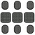 YUNYODA Replacement Gel Pads 3 Set 9Pcs Abs Trainer Replacement Gel Pads EMS Gel Pads Abs Trainer Muscle Stimulator Pads Abs Stimulators Sticky Pads Abdominal Muscle Toner Gel Pads for Women Men