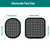 YUNYODA Replacement Gel Pads 3 Set 9Pcs Abs Trainer Replacement Gel Pads EMS Gel Pads Abs Trainer Muscle Stimulator Pads Abs Stimulators Sticky Pads Abdominal Muscle Toner Gel Pads for Women Men