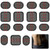 YUNYODA Replacement Gel Pads 3 Set 9Pcs Abs Trainer Replacement Gel Pads EMS Gel Pads Abs Trainer Muscle Stimulator Pads Abs Stimulators Sticky Pads Abdominal Muscle Toner Gel Pads for Women Men
