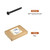 DTGN 50Pcs ST4.2x50mm Self Drilling Screws, 410 Stainless Steel Flat Head Phillips Sheet Metal Screw - Good for Wood to Metal, Furniture - Black
