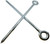 HAFD M12 x 300mm Scaffolding Eye Bolts Zinc Plated Steel Heavy Duty Eyebolts for Securing Scaffold Tie Ins and Lifting Applications Strong and Durable for Outdoor Construction Use Pack of 10