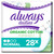 Always Dailies Organic Cotton Topsheet Liners, Pack of 28