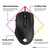 HP OMEN Vector Essential Mouse - Gaming Mouse with Customisable Light, Adjustable DPI for Responsiveness, Featherweight for Fast Reflexes