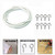 DIVCHI Net Curtain Wire And Hooks Set - 2 Meter Curtain Wire Kit With 4 Eyes & 4 Hooks - A Multipurpose Wire Suitable For Net Curtains For Windows - Durable Wire Set for Window Net Curtain