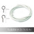 DIVCHI Net Curtain Wire And Hooks Set - 2 Meter Curtain Wire Kit With 4 Eyes & 4 Hooks - A Multipurpose Wire Suitable For Net Curtains For Windows - Durable Wire Set for Window Net Curtain