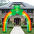 UniqSeason 9Ft H St. Patricks Day Inflatables Arch Decorations Shamrock Rainbow Archway Built-in 5 LED Lights for St. Patrick's Blow Up Outdoor Garden Lawn Yard Inflatable Decoration