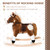 Qaba Kids Rocking Horse Plush Ride On Toy Toddler Rocker for Boys Girls Gifts with Realistic Sounds, Brown Qaba Kids Rocking Horse Plush Ride On Toy Toddler Rocker for Boys Girls Gifts with Realistic Sounds, Brown