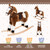 Qaba Kids Rocking Horse Plush Ride On Toy Toddler Rocker for Boys Girls Gifts with Realistic Sounds, Brown Qaba Kids Rocking Horse Plush Ride On Toy Toddler Rocker for Boys Girls Gifts with Realistic Sounds, Brown