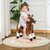Qaba Kids Rocking Horse Plush Ride On Toy Toddler Rocker for Boys Girls Gifts with Realistic Sounds, Brown Qaba Kids Rocking Horse Plush Ride On Toy Toddler Rocker for Boys Girls Gifts with Realistic Sounds, Brown