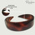 Parcelona French (Set of 2) Wide 1 Inch Tortoise Shell Brown and Black Hair Headbands with Inner Teeth Nibs
