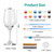 WJXCYGG 6 Sets Paint Your Own Wine Glass Set 6 Wine Glass 36 Glass Painting Acrylic Paint Strips 2 Glass Liner Pen 12 Markers with 12 Brushes and 6 Palette for Adults Lady Night Couple(High Feet)