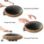 Steel Tongue Drum - HOPWELL 15 Note 14 Inch Tongue Drum - Hand Pan Drums with Music Book, Steel Handpan Drum Mallets and Carry Bag, D Major (Black)