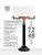 Huplay Pro Large Adjustable Post Basketball Set