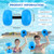 RoundFunny 5 Pcs Water Workout Combo Set Includes PVC Water Dumbbell Weight Swimming Float Belt Soft Padded for Aerobics, Pool Fitness, Exercise(Blue,Classic Style)