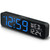 Peakeep Large Display Digital Alarm Clock for Bedrooms, Date Day of Week Calendar Desk Table Clocks for Living Room Office, Dimmable Plug in Electric Clock, 5 Volumes, Loud, Auto DST Peakeep Large Display Digital Alarm Clock for Bedrooms, Date Day of Week Calendar Desk Table Clocks for Living Room Office, Dimmable Plug in Electric Clock, 5 Volumes, Loud, Auto DST