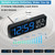 Peakeep Large Display Digital Alarm Clock for Bedrooms, Date Day of Week Calendar Desk Table Clocks for Living Room Office, Dimmable Plug in Electric Clock, 5 Volumes, Loud, Auto DST Peakeep Large Display Digital Alarm Clock for Bedrooms, Date Day of Week Calendar Desk Table Clocks for Living Room Office, Dimmable Plug in Electric Clock, 5 Volumes, Loud, Auto DST