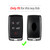 T-carbon Key Fob Cover Compatible with Rang Rove Real Glass Fiber with Keychain Key Fob Protector Case Compatible with LAN Rover Defender 110S HSE Sport Dsicovery HSE Velar