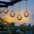 Outdoor Solar Hanging Lanterns Waterproof, Globe Hanging Candle Holder with Flickering Solar Powered Tea Lights, Chargeable Chandelier Light for Backyard Patio Garden Fence Tree Decoration-4Pack Outdoor Solar Hanging Lanterns Waterproof, Globe Hanging Candle Holder with Flickering Solar Powered Tea Lights, Chargeable Chandelier Light for Backyard Patio Garden Fence Tree Decoration-4Pack