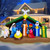 8 Ft Long 5.5 Ft Tall Christmas Inflatables African American Black Nativity Scene Set Outdoor Decorations with Angel, Built-in LED Light Blow Up Black Jesus Manger Set Xmas Inflatable Decor Yard Lawn 8 Ft Long 5.5 Ft Tall Christmas Inflatables African American Black Nativity Scene Set Outdoor Decorations with Angel, Built-in LED Light Blow Up Black Jesus Manger Set Xmas Inflatable Decor Yard Lawn