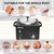 Professional Waxing Kit Wax Warmer Single Pot Wax Heater Machine for Hair Removal, Large Waxing Pot with Non-Stick Easy Clean Pot, 50 Sticks & 20 Collar, for Spa Salon Beauty Esthetician Home (Black)