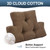 TANYOO Back Pillow for Recliner Lumbar Support Pillow Soft and Fluffy Back Support Cushion Thick Lumbar Cushion for Chairs, Recliners,Sofa, Couch and Bed for Pain Relief Brown