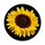 Sunflower yellow on black phone stand for girls and boys PopSockets PopGrip: Swappable Grip for Phones & Tablets