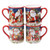 Magic of Christmas 16pc Ceramic Dinnerware Set – Santa and Woodland Animals Holiday Plates, Bowls & Mugs, Dishwasher & Microwave Safe, Festive Christmas Tableware