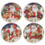 Magic of Christmas 16pc Ceramic Dinnerware Set – Santa and Woodland Animals Holiday Plates, Bowls & Mugs, Dishwasher & Microwave Safe, Festive Christmas Tableware