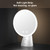 Makeup Mirror with Lights, Make Up Desk Mirror with Organizer, Rechargeable Touch Control 3 Color Lights and Adjustable Brightness, Lighted Vanity Mirror for Desk, Dresser Tabletop, Gifts for Women