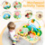 oathx Activity Table for 1 Year Old Toddler, 9-in-1 Multi-Colorful Wooden Montessori Toys, Baby Play Table with Bead Maze Shape Sorter Train Toy, Educational Gifts for 12 Months+ Kids Boys Girls oathx Activity Table for 1 Year Old Toddler, 9-in-1 Multi-Colorful Wooden Montessori Toys, Baby Play Table with Bead Maze Shape Sorter Train Toy, Educational Gifts for 12 Months+ Kids Boys Girls