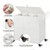 Greenstell Laundry Hamper with Wheels&Lid,130L Large 3 Sections Clothes Hamper with 2 Types Removable Liner Bags, 5 Mesh Laundry Bags, Handwoven Divided Laundry Basket White