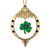 University of Notre Dame Gold Tone Shamrock Christmas Ornament