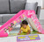 Pop2Play Barbie Indoor Slide for Toddlers – Safe and Sturdy for Kids Up to 50 Lbs – Easy to Store Pop Up Slides
