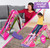 Pop2Play Barbie Indoor Slide for Toddlers – Safe and Sturdy for Kids Up to 50 Lbs – Easy to Store Pop Up Slides